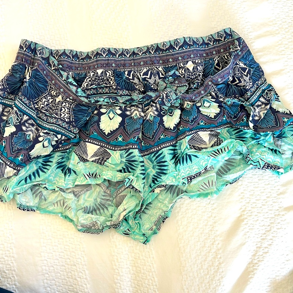 Never worn shorts or swim cover up